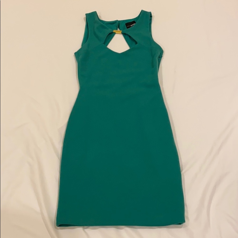 ASOS petite green bodycon dress